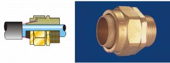 BW Cable Gland Brass BW Cable Gland 2 Part Cable Gland  Brass Cable Gland